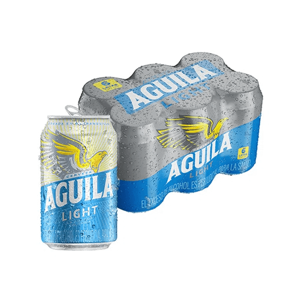 SIX PACK CERVEZA AGUILA LIGHT LATA 330ML – Verbena Licores Medellin